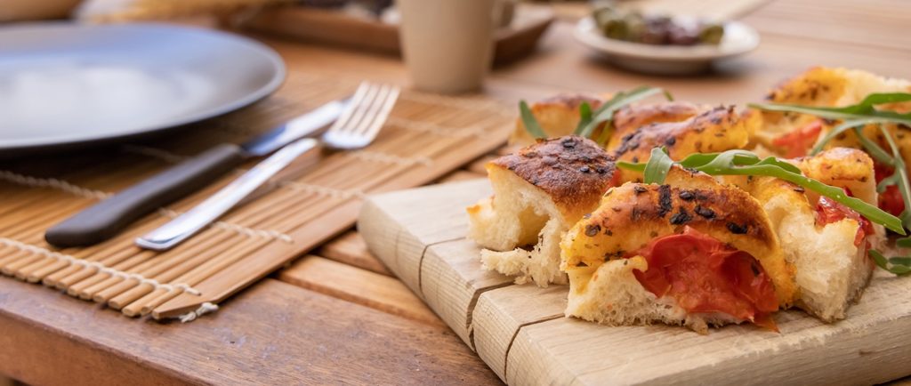 focaccia barese typical dishes from Puglia