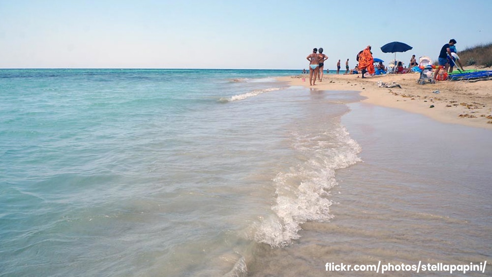 La spiaggia di Pescoluse Le Maldive del Salento