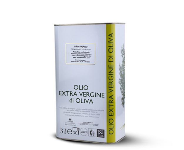 Olio extravergine di Oliva gusto delicato Paiano 3L