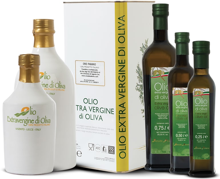 Extra natives Olivenöl aus apulischen Oliven