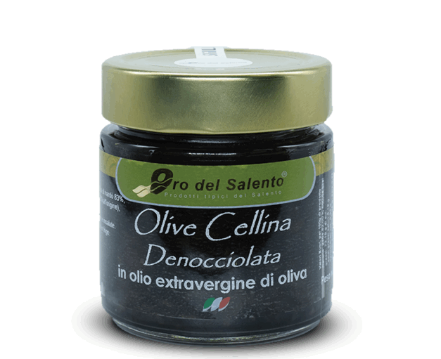 Olive Celline denocciolate in vaso di vetro da 230gr