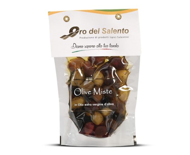 Olive miste in olio extravergine di oliva