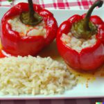 Peperoni ripieni di riso