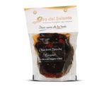 Spicy dried black olives from cellina in Nardò, light flavored with laurel, rosemary, garlic and salt.
