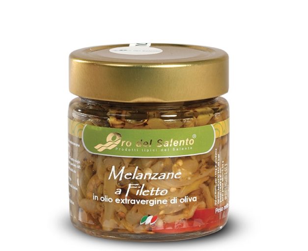 Melanzane a filetti in olio extravergine di oliva