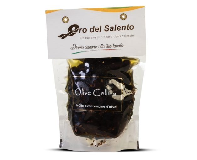 Cellina di Nardò black olives in extra virgin olive oil